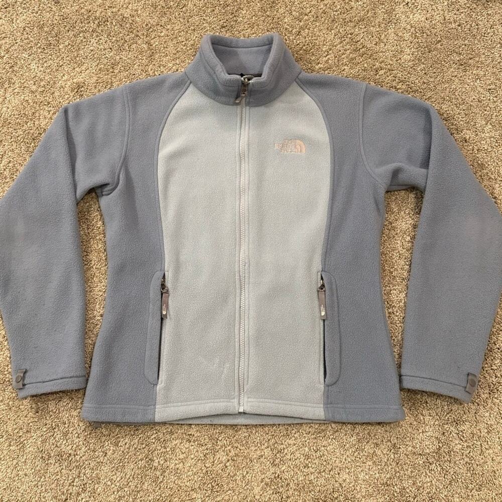 The North Face Women's Blue Zip Fleece size Medium